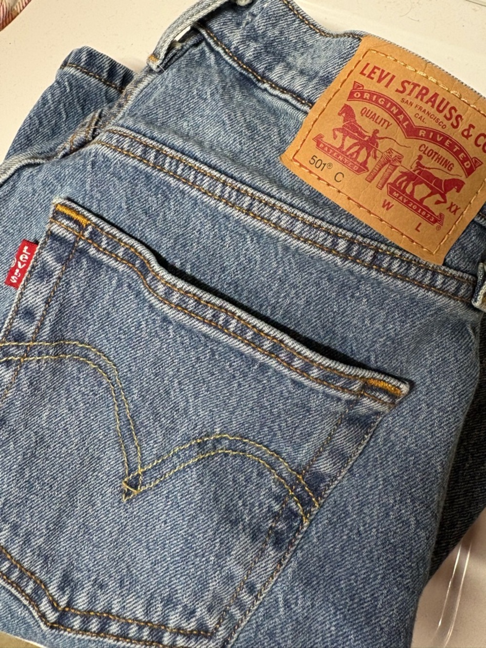 Levi's 501 C Blue Jeans -  curve 28x30